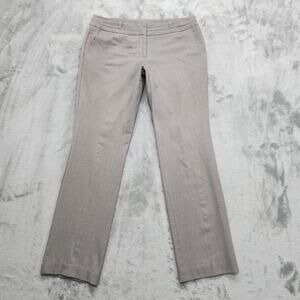 Worthington Pants Womens 8P Petite Gray Modern Fit Straight Leg Stretch Office